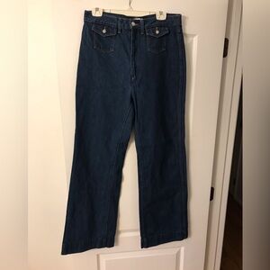 Re/Done High Rise denim wide leg sailor jeans